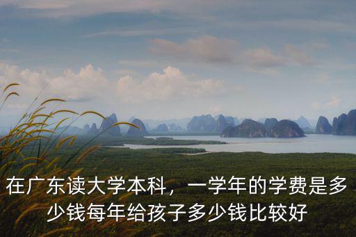 廣東各大學學費多少錢一個月,在廣東讀大學本科