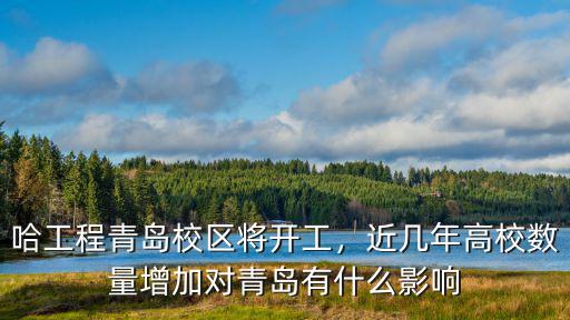 青島黃島未來將有多少著名高校,山東青島有多少好大學