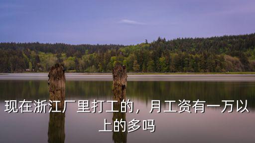現在浙江廠里打工的，月工資有一萬以上的多嗎