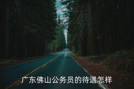 廣東佛山公務員的待遇怎樣