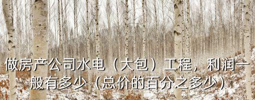 溫州大包利潤多少,建筑工程大包利潤來源是什么