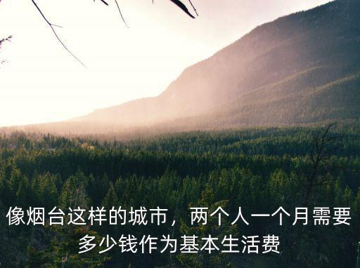 煙臺住一個月多少錢,你們在煙臺一個月消費多少