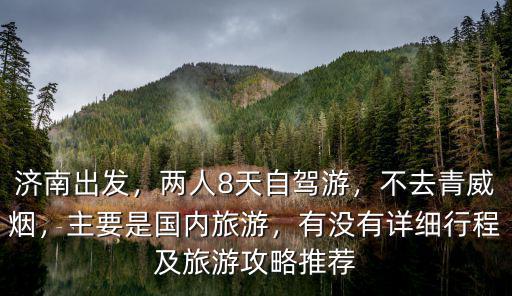 濟(jì)南出發(fā)，兩人8天自駕游，不去青威煙，主要是國內(nèi)旅游，有沒有詳細(xì)行程及旅游攻略推薦