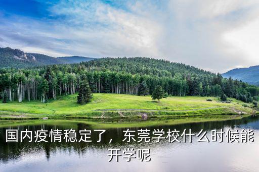 國內疫情穩定了，東莞學校什么時候能開學呢