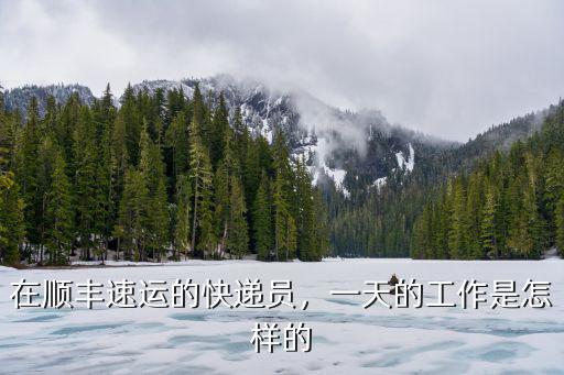 廣州怎么送快遞的,在順豐速運的快遞員