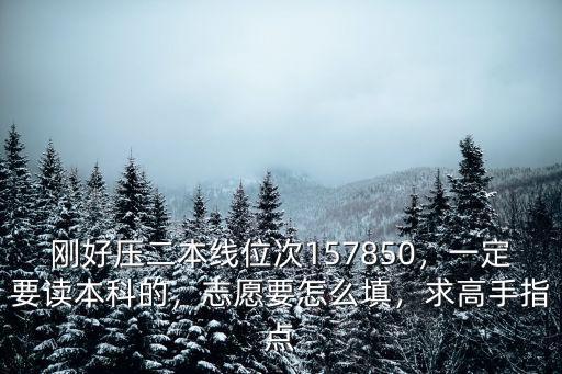 廣東壓二本線應該怎么填報志愿,志愿要怎么填