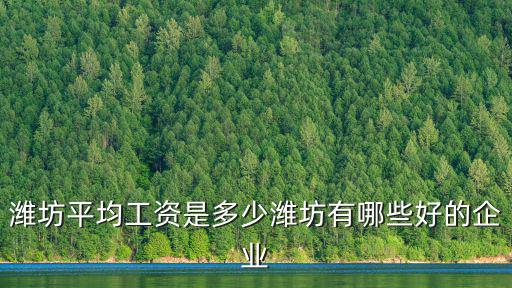 濰坊歌爾組長具體工資是多少,濰坊平均工資是多少