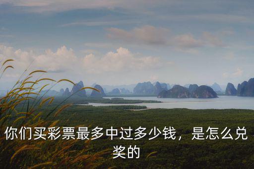 濰坊市體育彩票兌獎最高多少錢,你們買彩票最多中過多少錢