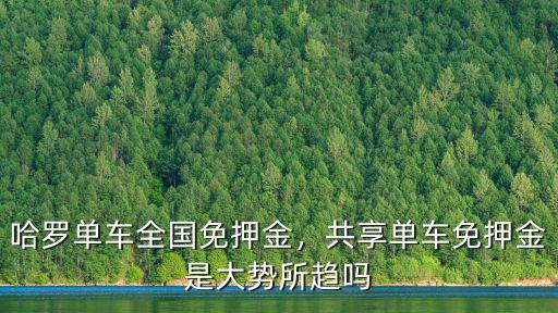 煙臺哈羅單車押金多少,共享單車免押金是大勢所趨嗎