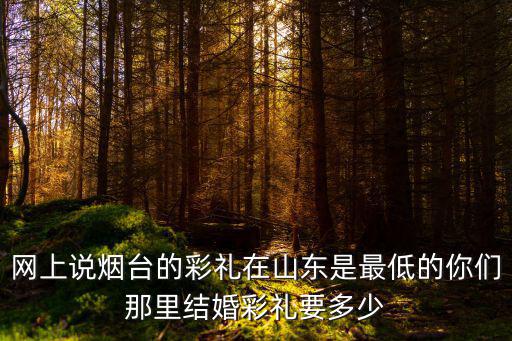 山東煙臺萊州彩禮多少錢,多少彩禮算體面