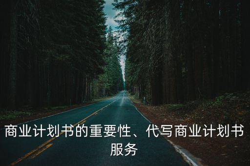 商業計劃書的重要性、代寫商業計劃書服務