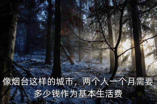 煙臺生活費多少錢一個,每個月賺多少錢