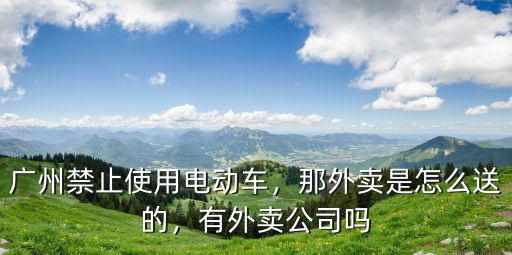 廣州快遞是怎么送的,那外賣是怎么送的