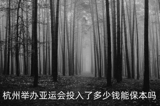 2012年杭州亞運會容納多少人,杭州舉辦亞運會投入了多少錢