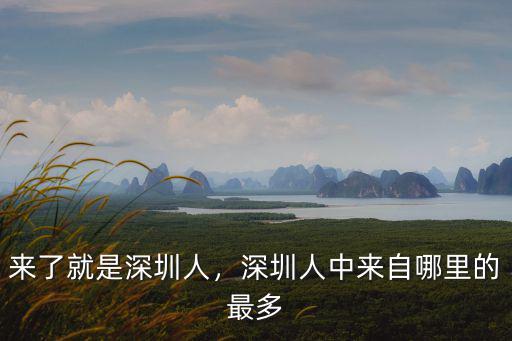 來了就是深圳人，深圳人中來自哪里的最多