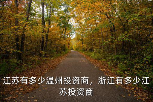 溫州江南皮革廠有多少路,浙江有多少江蘇投資商