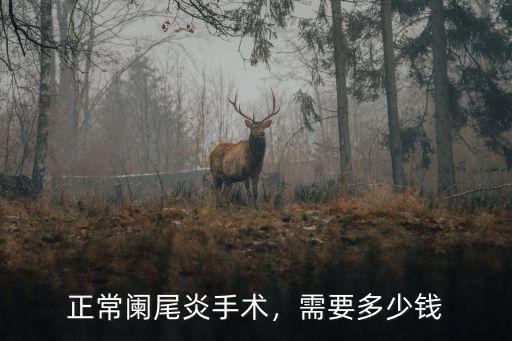 金華市闌尾炎手術(shù)多少錢,現(xiàn)在做闌尾手術(shù)需要多少錢