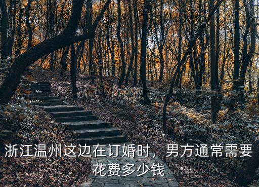 浙江溫州這邊在訂婚時，男方通常需要花費多少錢