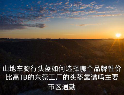 山地車騎行頭盔如何選擇哪個品牌性價比高TB的東莞工廠的頭盔靠譜嗎主要市區通勤