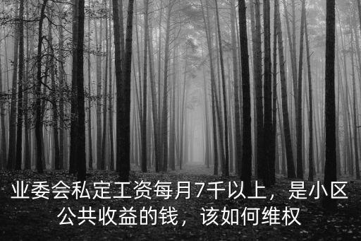 濰坊業委會工資是多少,業委會的職責是什么