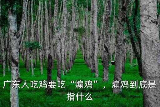 廣東人吃雞要吃“煽雞”，煽雞到底是指什么