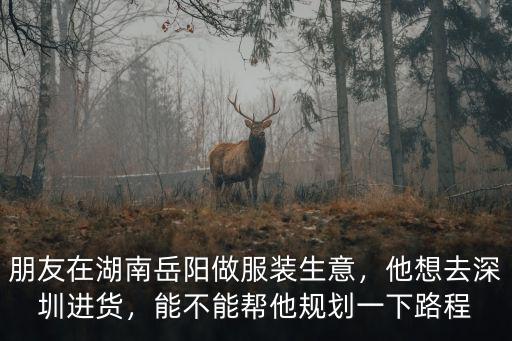 深圳庫存服裝生意怎么做,朋友在湖南岳陽做服裝生意