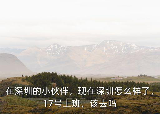 在深圳的小伙伴，現在深圳怎么樣了，17號上班，該去嗎