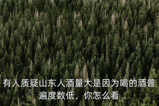 山東喝多少度的酒,山東人喝酒的規矩有哪些
