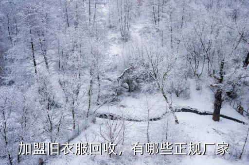 加盟舊衣服回收，有哪些正規(guī)廠家