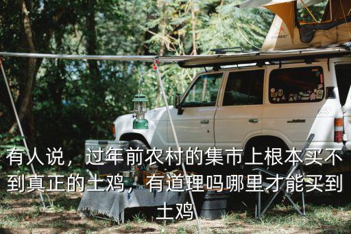 有人說，過年前農村的集市上根本買不到真正的土雞，有道理嗎哪里才能買到土雞