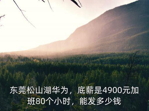 東莞手機營業員底薪多少錢一個月多少錢,華為普工多少錢一個月