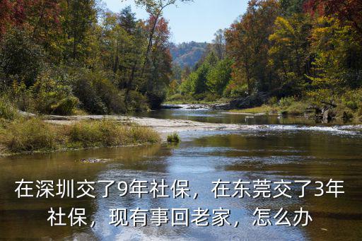 在東莞只繳3年社保怎么辦,在東莞交了3年社保