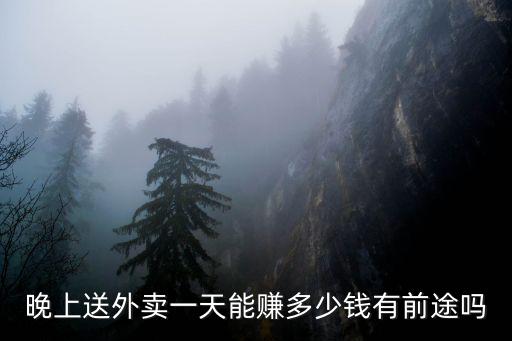 晚上送外賣一天能賺多少錢有前途嗎