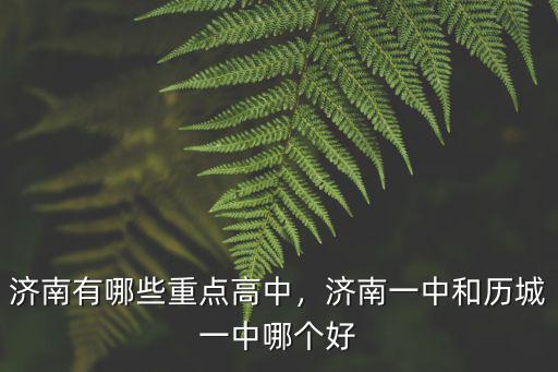 濟南有多少所高中,濟南有哪些重點高中
