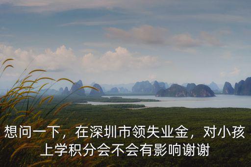 想問一下，在深圳市領失業金，對小孩上學積分會不會有影響謝謝