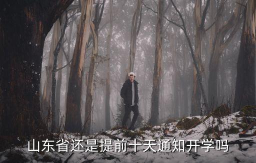 山東高中開學時間提前多少天通知,歡迎參與山東開學時間評估