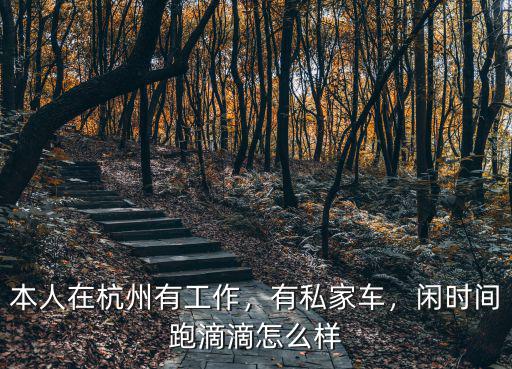 本人在杭州有工作，有私家車，閑時間跑滴滴怎么樣