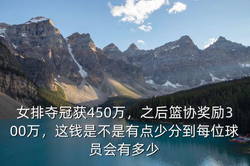 青島籃協獎勵多少,CBA冠軍獎金多少