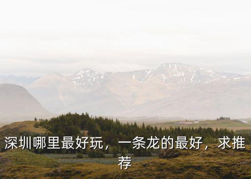 深圳桂花餅?zāi)睦镒詈?深圳哪里最好玩