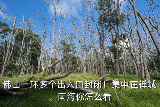 佛山一環(huán)在南海區(qū)多少個(gè)出口,佛山一環(huán)多個(gè)出入口封閉