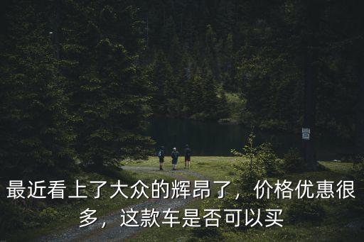 最近看上了大眾的輝昂了，價(jià)格優(yōu)惠很多，這款車是否可以買
