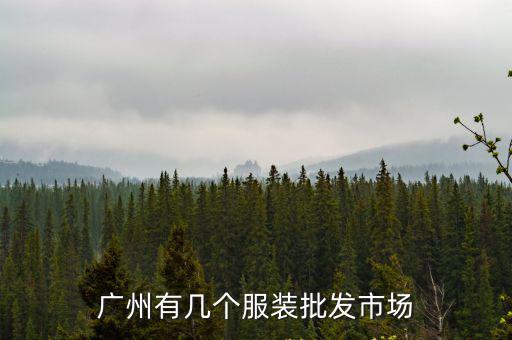 廣州有幾個(gè)服裝批發(fā)市場