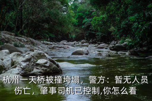 杭州一天橋被撞垮塌，警方：暫無人員傷亡，肇事司機已控制,你怎么看