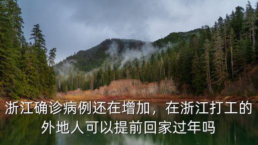 浙江確診病例還在增加，在浙江打工的外地人可以提前回家過年嗎