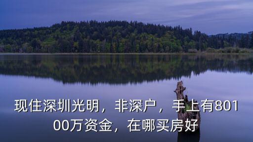 現(xiàn)住深圳光明，非深戶，手上有80100萬資金，在哪買房好