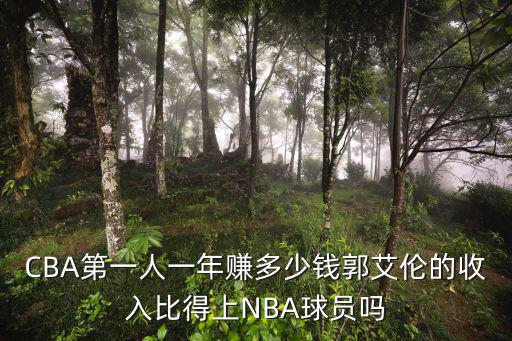 CBA第一人一年賺多少錢郭艾倫的收入比得上NBA球員嗎