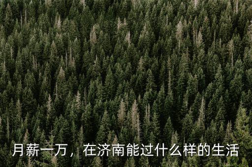 濟南一萬工資有多少人,有多少人已經月薪一萬了