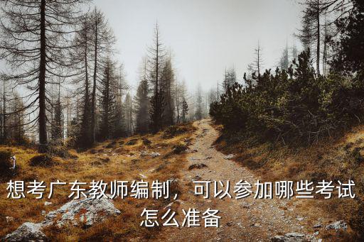 想考廣東教師編制，可以參加哪些考試怎么準備