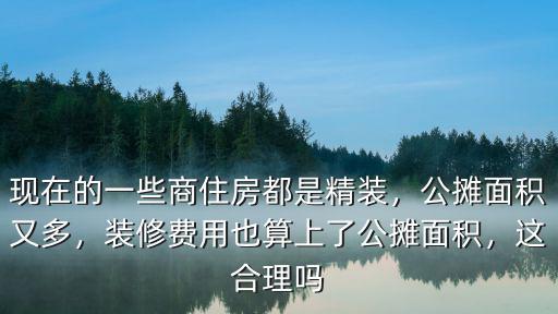 現(xiàn)在的一些商住房都是精裝，公攤面積又多，裝修費(fèi)用也算上了公攤面積，這合理嗎