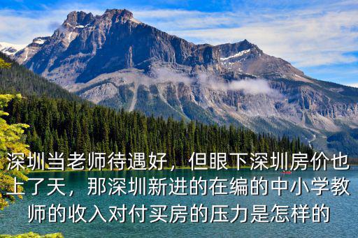 深圳教師買房怎么辦,深圳當老師待遇好